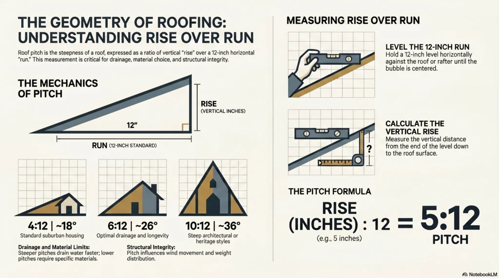 In case you have a home yourself, the knowledge of your roof pitch will come in handy more than you may have thought.