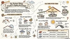 Building or replacing a roof in Sydney? Read the blog to learn how roof pitch affects the solar performance, drainage system, and roofing materials.